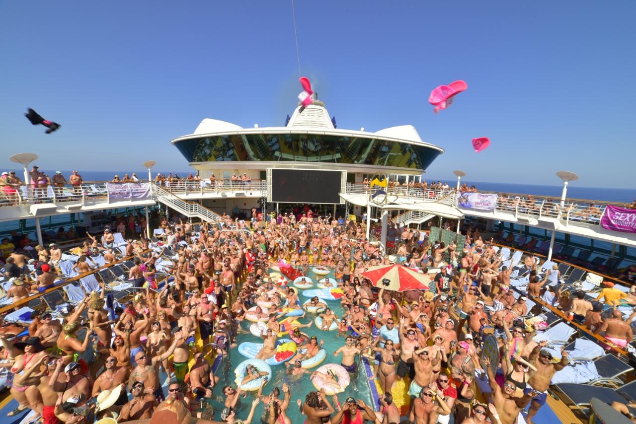 temptation cruise review photo of wild pool party