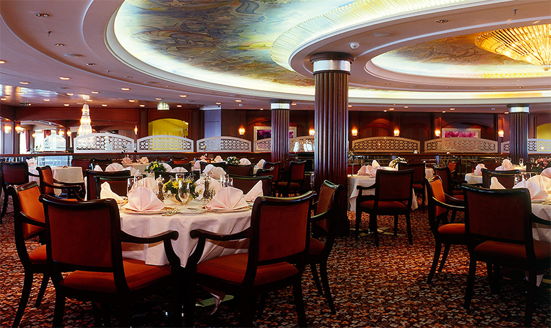 Alaska Swinger Cruise Main Dining room is Crystal Room