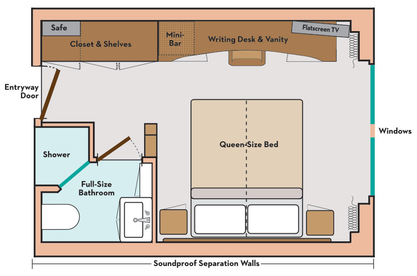 Paris Normandy Swinger Cruise Deluxe Stateroom Floor Plan