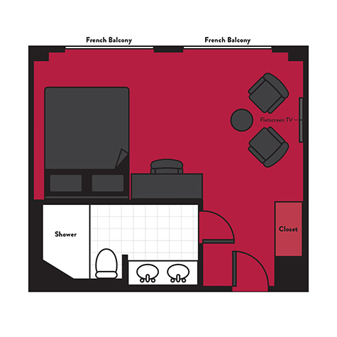 Rockstar Rhine River Cruise Suite Floor Plan